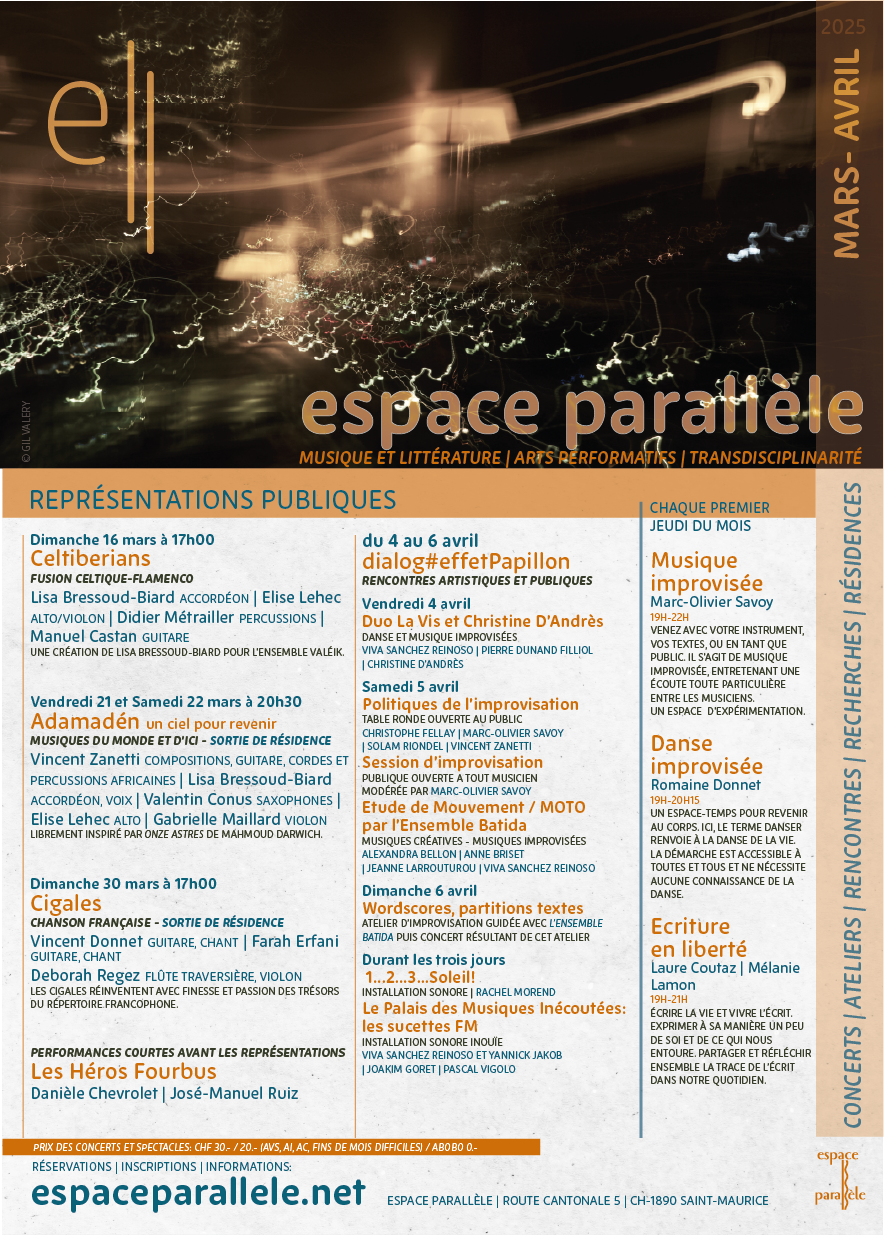 espace parallele le flyer